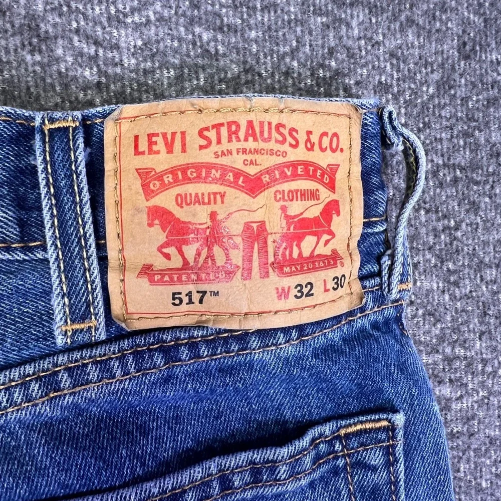 Levis 517 Bootcut Jeans Men 32x30 Blue Cowboy Classic Western Denim Rodeo Casual